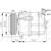 Compresseur climatisation NRF - 32117