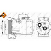 Compresseur climatisation NRF - 32722