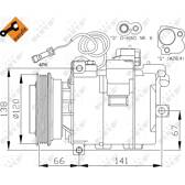 Compressor, air conditioning NRF - 32104