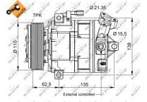 Compressor, airconditioning