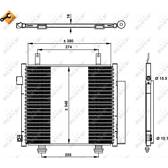 Condensator, airconditioning NRF - 350337