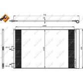 Condenser, air conditioning NRF - 350206