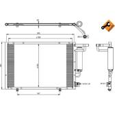Condenseur climatisation NRF - 350395