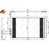Condensor, airconditioning NRF - 350036