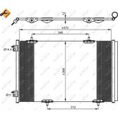 Condensor, airconditioning NRF - 350066