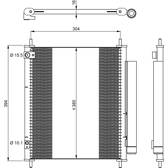 Condensor, airconditioning NRF - 350326
