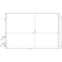 Condensor, airconditioning NRF - 350477