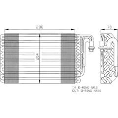 Evaporateur de climatisation NRF - 36075