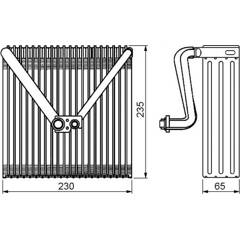 Evaporateur de climatisation NRF - 36141