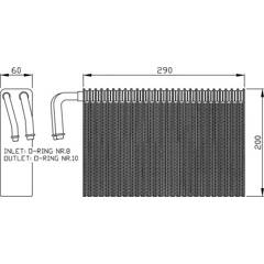 Evaporateur de climatisation NRF - 36146