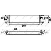 Intercooler, inlaatluchtkoeler NRF - 30510