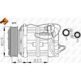 Kompressor, Klimaanlage NRF - 32108