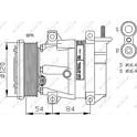 Kompressor, klimatanläggning NRF - 32484G