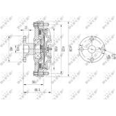Koppeling, radiateurventilator NRF - 49652