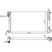 Radiador, refrigeración del motor NRF - 509510A