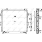 Radiateur de voiture NRF 52082, refroidissement du moteur