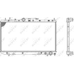 Radiateur Moteur NRF 53415 - Compatible Opel Zafira Astra 1.9 CDTI 1.7 CDTI - Refroidissement Performant