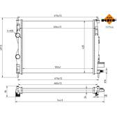 Radiateur moteur NRF - 53756A