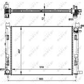Radiateur NRF - 58444