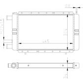Radiator, engine cooling NRF - 54684