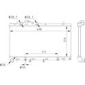Radiator, engine cooling NRF - 59227