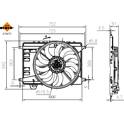 Radiator fan NRF - 470079