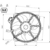 Radiator fan NRF - 47965
