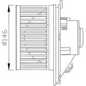 Ventilador do habitáculo NRF - 38341