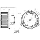 Ventilador habitáculo NRF - 34303