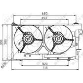 Ventilador, refrigeración del motor NRF - 47030