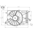 Ventilateur (refroidissement moteur) NRF - 47964