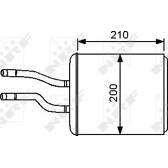 Wärmetauscher, Innenraumheizung NRF - 53244