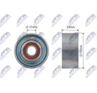 Galet Tendeur De Courroie FEBI BILSTEIN - Pour Mini Cooper/One (2001-2007) - Réf. 28687 - Compatible 11281482199 - 2