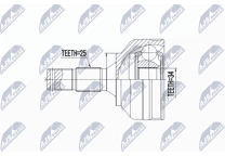 Homokineet reparatie set, aandrijfas