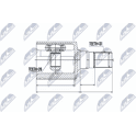 Joint Kit, drive shaft NTY - NPW-FR-065