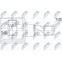 Joint Kit, drive shaft NTY - NPW-FT-044