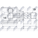 Joint Kit, drive shaft NTY - NPW-RE-050