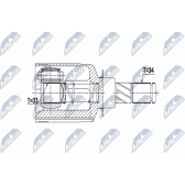 Joint Kit, drive shaft NTY - NPW-RE-062