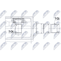 Joint Kit, drive shaft NTY - NPW-VV-093