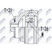 Joint Kit, drive shaft NTY - NPZ-BM-022