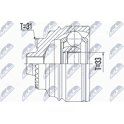Joint Kit, drive shaft NTY - NPZ-BM-025