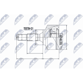 Joint Kit, drive shaft NTY - NPZ-CT-011