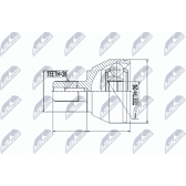 Joint Kit, drive shaft NTY - NPZ-FR-016