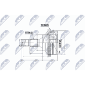 Ledsats, drivaxel NTY - NPZ-CT-010