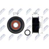 Poulie, galet enrouleur courroie accessoire NTY - RNK-AU-045