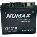 Batterie moto Numax AGM SLA scellée  YS1218  12 V 20 AH 275 AMPS EN NUMAX - NS1218