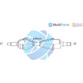 Aandrijfas ODM-MULTIPARTS - 18-061300