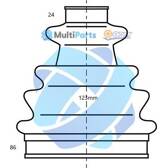 Faltenbalgsatz, Antriebswelle ODM-MULTIPARTS - 21-993095