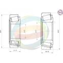 Radlagersatz ODM-MULTIPARTS - 70-000043