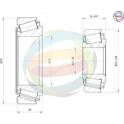 Roulement de roue ODM-MULTIPARTS - 70-010007